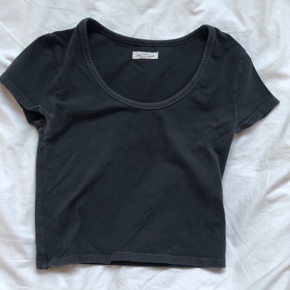Dark Grey Crop Top